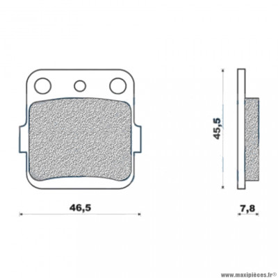 Plaquettes de frein 120 g1054 avant / arrière marque Galfer pour moto honda cr80 / kawasaki kx80 / suzuki 125 dr