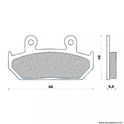 Plaquettes de frein 121 g1054 avant marque Galfer pour moto honda 600 transalp / 650 dominator / 750 africa twin