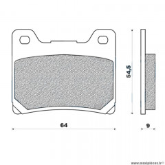 Plaquettes de frein 122 g1054 avant / arrière marque Galfer pour moto yamaha 600 fzr / 850 tdm / 160 willdstar