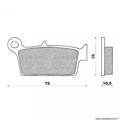 Plaquettes de frein 125 g1054 arrière marque Galfer pour moto gas gas / honda / kawasaki / sherco / suzuki