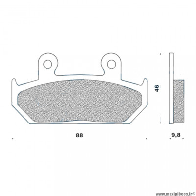 Plaquettes de frein 126 g1054 avant marque Galfer pour moto honda cbr600 / 750 africa twin