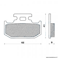 Plaquettes de frein 135 g1054 arrière marque Galfer pour moto kawasaki kdx / klx / suzuki dr / yamaha dt125r / 125 wr