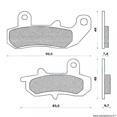 Plaquettes de frein 137 g1054 arrière marque Galfer pour moto 125 suzuki 125 rg / dr650 / dr800