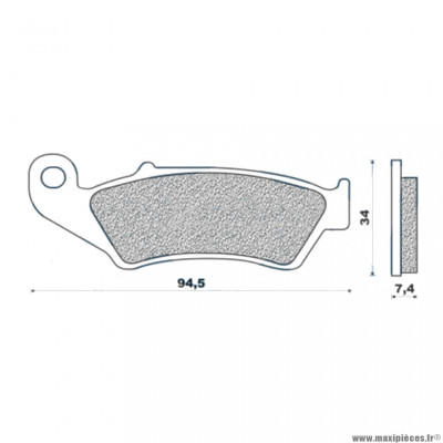 Plaquettes de frein 144 g1054 avant marque Galfer pour moto beta / aprilia / gas gas / hm / honda / kawasaki / suzuki