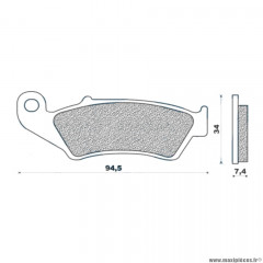 Plaquettes de frein 144 g1054 avant marque Galfer pour moto beta / aprilia / gas gas / hm / honda / kawasaki / suzuki