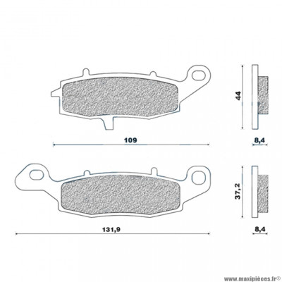 Plaquettes de frein 150 g1054 avant marque Galfer pour moto kawasaki er6 / versys / zr7 / suzuki 125 vanvan / vstrom