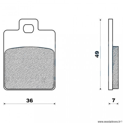 Plaquettes de frein 05 g1054 avant marque Galfer pour scooter zip / et2 / 4 lx2 / 4 mp3 / vespa + arrière nrg / stalker