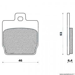 Plaquettes de frein 08 g1054 arrière marque Galfer pour scooter nitro / aerox + avant stunt / slider