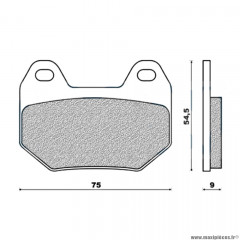 Plaquettes de frein 159 g1054 arrière marque Galfer pour moto bmw k1200 lt après 1997