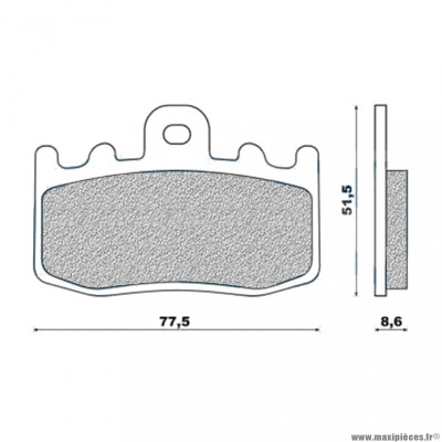 Plaquettes de frein 164 g1054 avant marque Galfer pour moto bmw r850 / r1100 / r1150 / k1200 / r1 20 / k1300