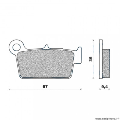 Plaquettes de frein 168 g1054 arrière marque Galfer pour moto aprilia / gas gas / hm / kawasaki / rieju mrt trophy / suzuki