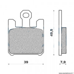 Plaquettes de frein 169 g1054 avant marque Galfer pour moto kawasaki zx6r / zx10r / gsxr100 / intruder (x4)