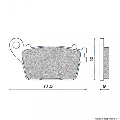 Plaquettes de frein 182 g1054 arrière marque Galfer pour moto honda 600hornet / kawasaki zx6r / yamaha yzf / mt10