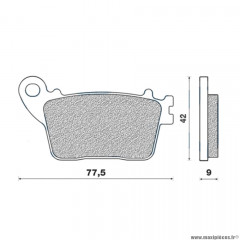 Plaquettes de frein 182 g1054 arrière marque Galfer pour moto honda 600hornet / kawasaki zx6r / yamaha yzf / mt10 * Prix spécial !
