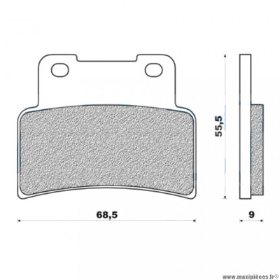 Plaquettes de frein 184 g1054 avant marque Galfer pour moto kymco 400 xciting / yamaha yzf 125 r / mt 125