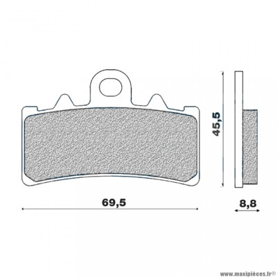 Plaquettes de frein 186 g1054 avant marque Galfer pour moto 125 / 200 / 390 ktm duke