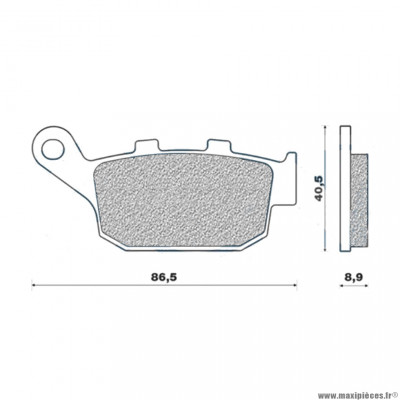 Plaquettes de frein 187 g1054 arrière marque Galfer pour moto honda integra / x-adv / kawasaki versys / z750 / z800