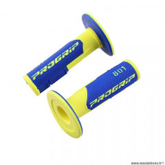 Revêtements poignees marque ProGrip 801 jaune fluo / bleu double densite 115mm