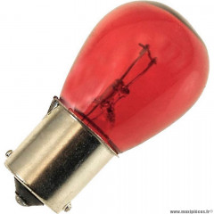 Lampe / ampoule marque Flosser 12v 21w (baw15s) prw21w - rouge - clignotant ou stop