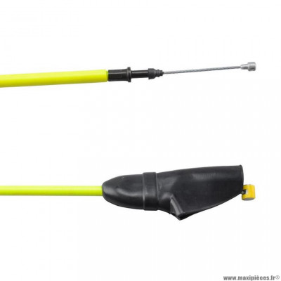 Câble de transmission gaz teflon jaune fluo marque Doppler pour 50 à boite sherco se-r / sm-r / hrd après 2006