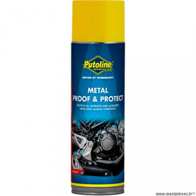 Cire protection marque Putoline métal proof and protect spécial metaux (aérosol 500ml)