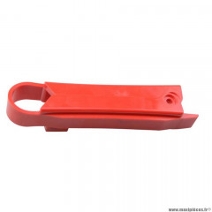 Patin / guide chaine marque Tun'r pour 50 à boite derbi senda / smt / rcr / sx50 / rx50 bras acier - rouge