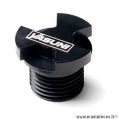 Bouchon huile alu cnc noir marque Yasuni pour 50 à boite derbi senda / aprilia rs / rx / rs4 / smt