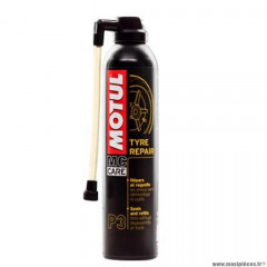 Bombe anti-crevaison marque Motul pour scooter / moto / auto p3 tyre repair (aérosol 300ml)