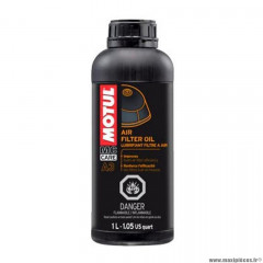 Nettoyant filtre à air marque Motul a3 air filter oil (1L)