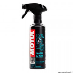 Nettoyant à sec e1 wash & wax (pulvérisateur 400ml) marque Motul pour moto / scooter