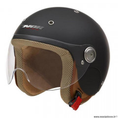 Casque jet/bol marque Nox enfant n217 noir mat t 3xs (48-49cm)– 2xs (50-51cm)– xs (52-53cm)