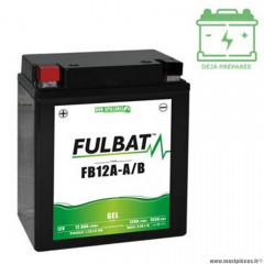 Batterie marque Fulbat fb12a-a / b 12v12ah lg134 l80 h161 (gel - sans entretien)