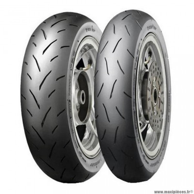 Pneu 12 pouces 120/80x12 tt93 gp pro medium soft rear tl 55j marque Dunlop pour scooter