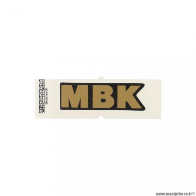 Autocollant 72mm x 23mm bronze pour scooter oem mbk