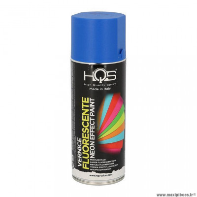 Bombe peinture marque HQS fluo bleu (400ml)