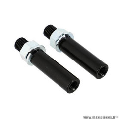 Rallonges clignotants (x2) marque Blackway crescentia noir - m10/m10 long 37.5mm