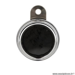 Porte vignette assurance marque Blackway acier chrome (rond)