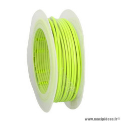 Gaine diamètre extérieur 7mm diamètre intérieur 4mm - jaune fluo teflon (rouleau 20m)