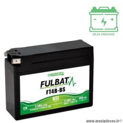 Batterie FT4B-BS marque Fulbat 12V 2.3AH lg113 l38 h85 (gel - sans entretien)