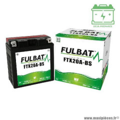 Batterie FTX20A-BS marque Fulbat 12V 18AH lg150 l87 h161 (gel - sans entretien)