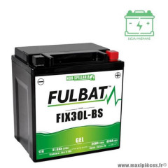 Batterie FIX30L-BS marque Fulbat 12V 30AH lg165 l125 h175 (gel - sans entretien)