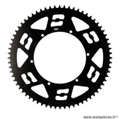 Couronne de transmission Doppler adaptable pour cyclomoteur en alu cnc noir 68 dents compatible porte couronne Doppler et f.e