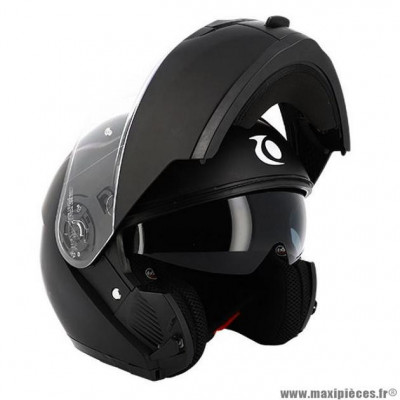 Casque modulable double écran marque Trendy t-704 couleur noir mat taille 53-54 XS