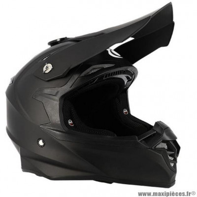 Casque cross marque Trendy t-904 couleur noir mat taille 57-58 M