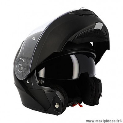 Casque modulable double écran marque Trendy t-706 couleur noir mat taille 55-56 S