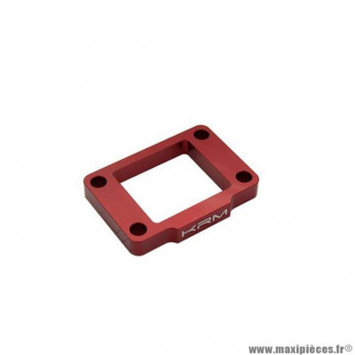 Cale admission clapet marque KRM pour mécaboite am6 10mm alu cnc couleur rouge