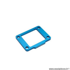 Cale admission clapet marque KRM pour mécaboite derbi euro2/euro3/euro4 5mm alu cnc couleur bleu