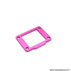 Cale admission clapet marque KRM pour mécaboite derbi euro2/euro3/euro4 5mm alu cnc couleur rose