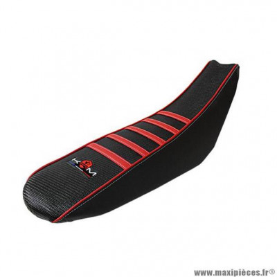 Housse de selle marque KRM pro ride pour mécaboite derbi drd pro 2006-2011 couleur rouge