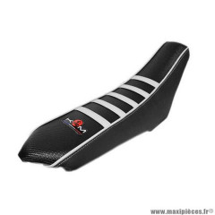 Housse de selle marque KRM pro ride pour mécaboite rieju mrt après 2009 couleur blanche